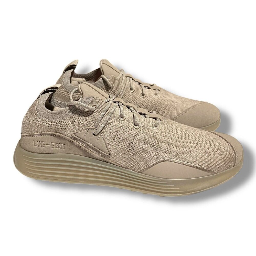Lane-Eight Sneakers Mens 10 Tan‎ Relay Trainer Athleisure Neutral Normcore Beige